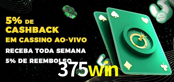Promoções do cassino ao Vivo 375win